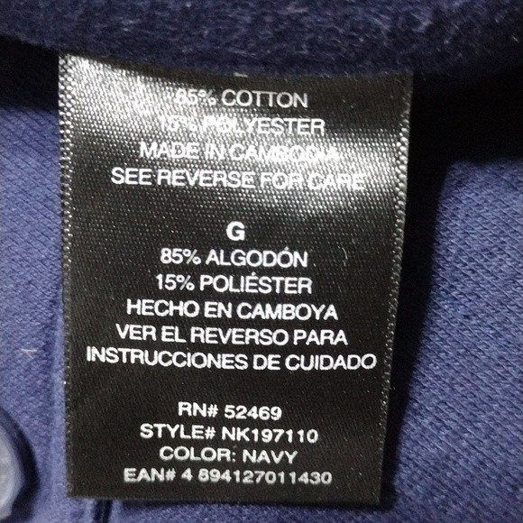 Norma Kamali Navy Blue Classic Button Up Long Sleeves Jacket Large - Picture 7 of 7